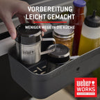 Gasgrill Spirit E-310 3 Brenner Snap-Jet Zündung Warmhalterost 51x46 cm Grillfläche 1500862 Schwarz 67,5x123x117 cm