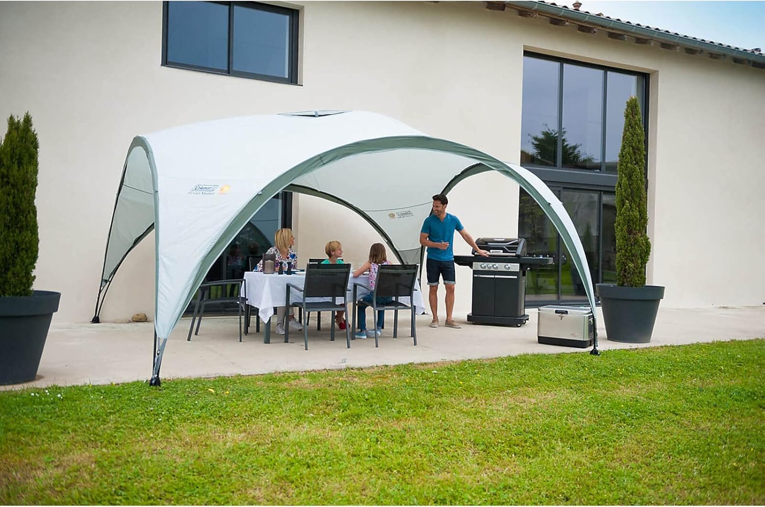 Pavillon Event Shelter XL 2000034472 4,5x4,5 m 20,2 m² UV Schutz 50 Stahlrahmen Polyester Party Zelt