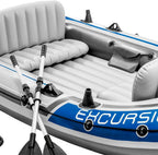 Schlauchboot Excursion 4 315 x 165 x 43 cm aufblasbares Boot mit 2 Paddeln Handpumpe und Zubehör