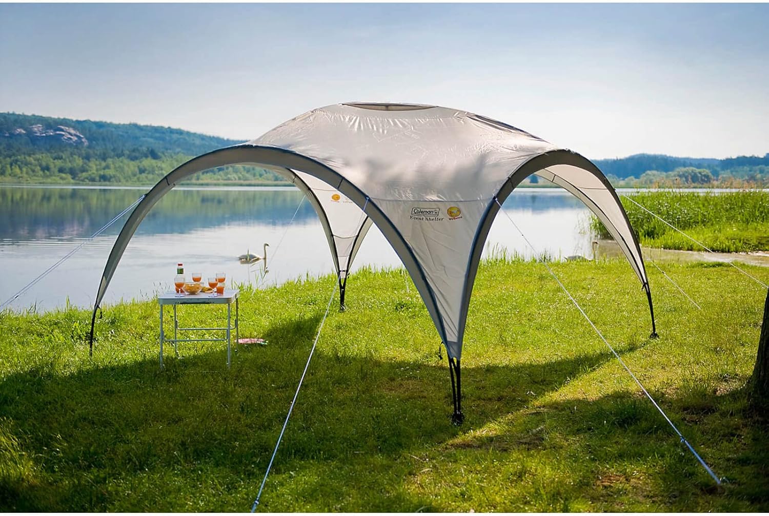 Pavillon Event Shelter XL 2000034472 4,5x4,5 m 20,2 m² UV Schutz 50 Stahlrahmen Polyester Party Zelt