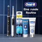 Elektrische Zahnbürste iO Series 6 Plus Edition mit 3 Aufsteckbürsten 5 Putzmodi Reiseetui wiederaufladbar Schwarz