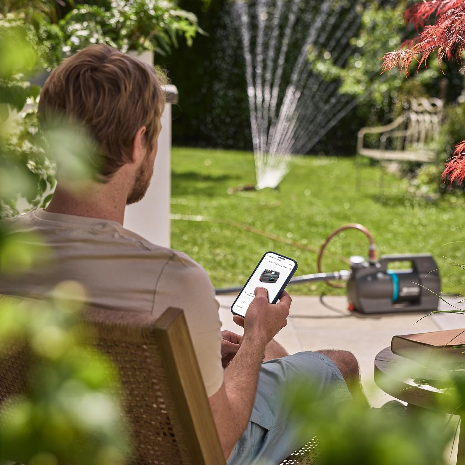 Haus- & Gartenautomat 5000 SilentComfort 09072-20 Hauswasserpumpe mit App Steuerung Silent Technologie energieeffizient dunkelgrau