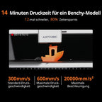3D Drucker Mehrfarbig 260 x 260 x 260 mm Auto Leveling Multimaterial Drucker Kobra X 4 Farbdruck