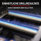 Gasgrill Spirit E-310 3 Brenner Snap-Jet Zündung Warmhalterost 51x46 cm Grillfläche 1500862 Schwarz 67,5x123x117 cm