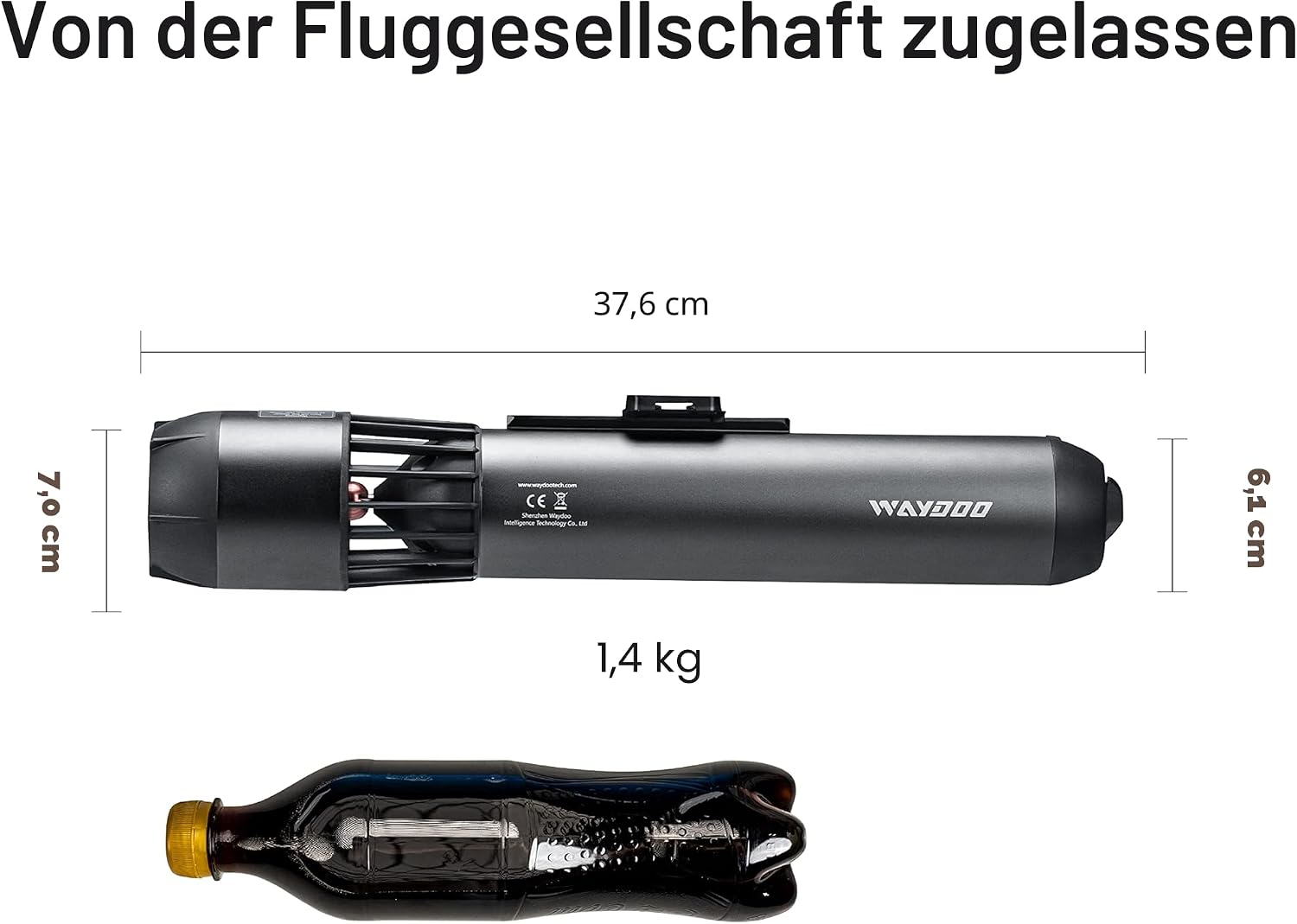 Unterwasser Scooter Subnado Sea Scooter mit Lithium-Ionen Akku 98Wh Daumensteuerung für Tauchen Schnorcheln und SUP