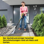 Hochdruckreiniger K 4 Power Control 130 Bar 420 L/h 8 m Schlauch App Steuerung für Fahrzeug Terrasse Gartenreinigung