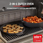 Gasgrill Spirit E-310 3 Brenner Snap-Jet Zündung Warmhalterost 51x46 cm Grillfläche 1500862 Schwarz 67,5x123x117 cm