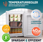 Mini Gefrierschrank GB 43.1 42 L 4-Sterne Tiefkühlschrank mit Schloss wechselbarer Türanschlag Eiswürfelschale