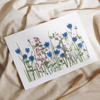 Handgefertigte Wohndekoration mit gepressten Blumen, getrockneten Pflanzen, 20x30cm Holzrahmen