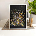 Stiefmütterchen Wiese Bauernhaus Blumendekor, gepresste Blumen Wohnkultur gerahmt, echte Blumen rustikale Wohnkultur, Raumdekor Blume botanisches Geschenk